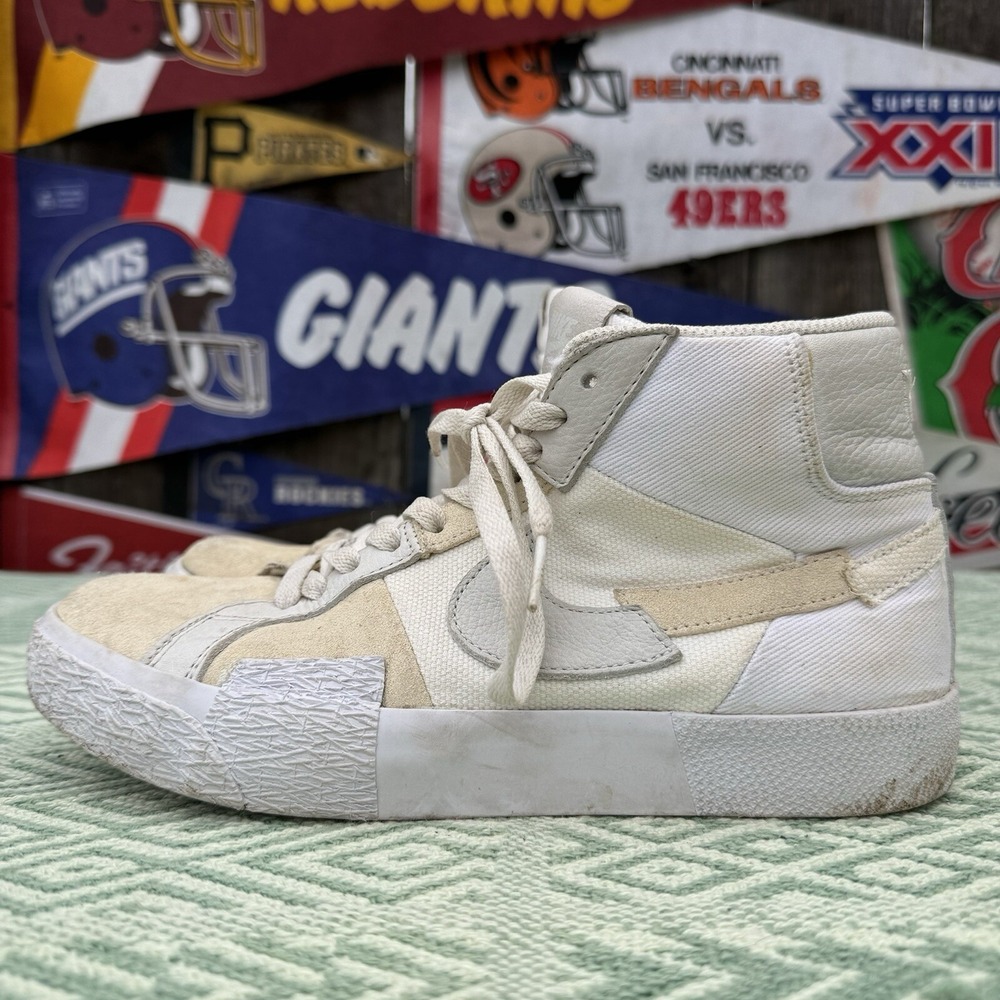 Size 7 - Nike SB Zoom Blazer‎ Mid PRM White Sail Shoes FB3262-100